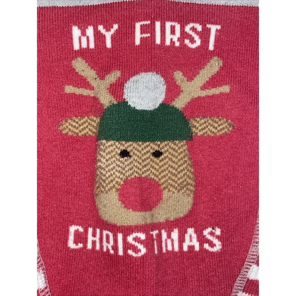 Baby Leggings Winter‎ Christmas (My First) Reindeer 6-12 Months Mud pie